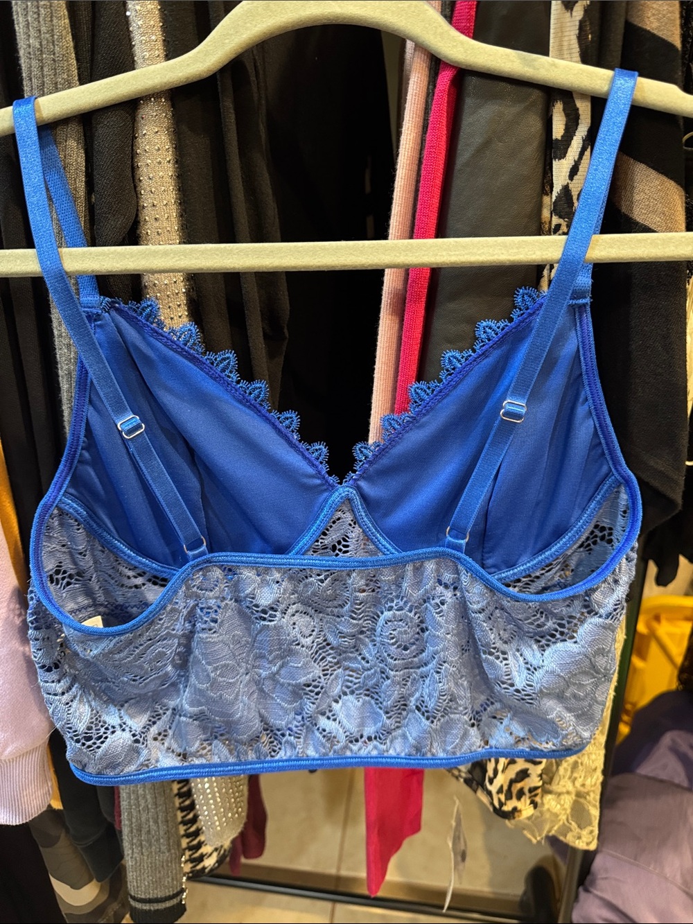 Blue Lace Bralette - Women Intimates & Sleepwear - Picture 5 of 5